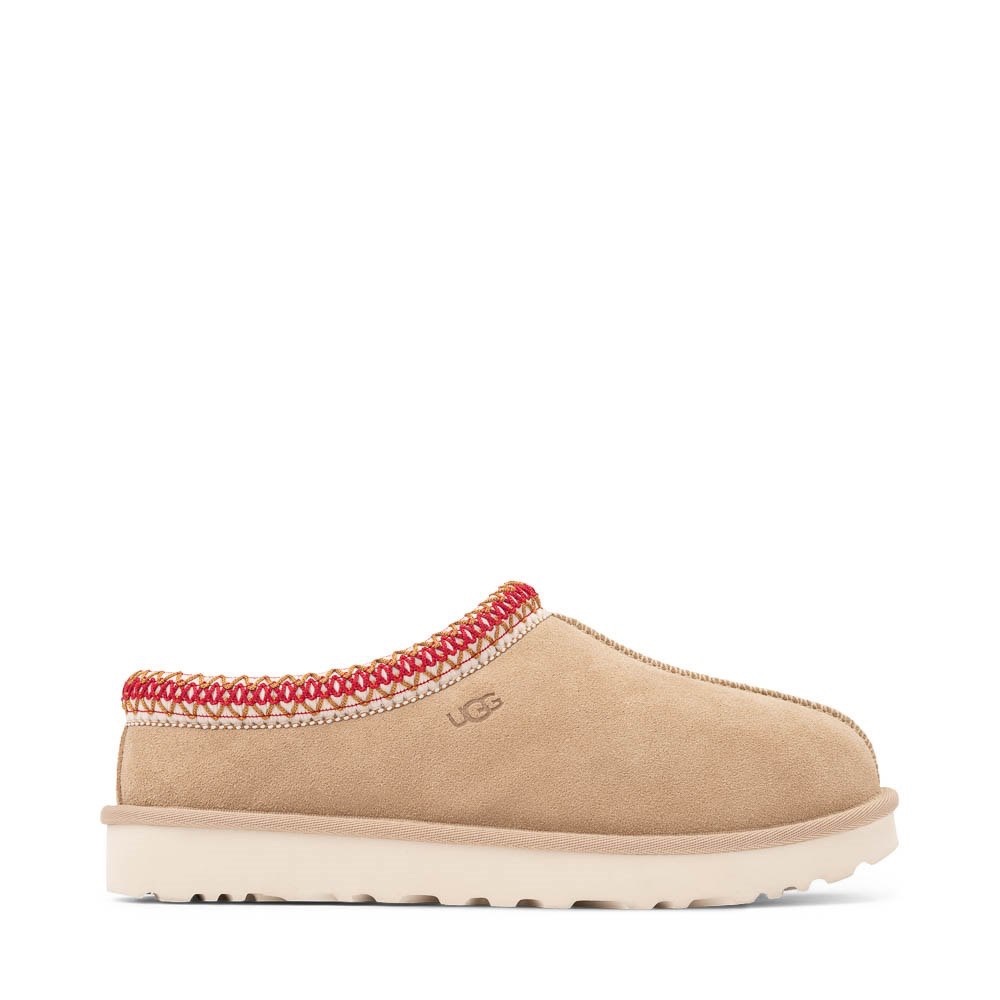 UGG Tazman II Braided Slip On Slipper Mules in Sand Dark Cherry